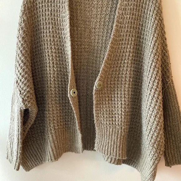Free People Breeze Knit Slouchy Sweater Cardigan - Picture 11 of 13